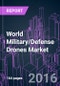 World Military/Defense Drones Market 2016-2025 by UAV Type (MALE, HALE, Tactical), Application (Army, Air Force, Navy & Marine), and Region (North America, APAC, Europe, Latin America, RoW) - Product Thumbnail Image