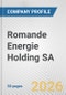 Romande Energie Holding SA Fundamental Company Report Including Financial, SWOT, Competitors and Industry Analysis - Product Thumbnail Image
