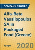 Alfa-Beta Vassilopoulos SA in Packaged Food (Greece)- Product Image
