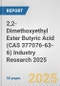 2,2-Dimethoxyethyl Ester Butyric Acid (CAS 377076-63-6) Industry Research 2025: Global and Regional Market Trends 2019-2024 and Forecast to 2029 - Product Thumbnail Image