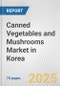 Canned Vegetables and Mushrooms Market in Korea: Business Report 2024 - Product Thumbnail Image