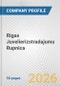 Rigas Juvelierizstradajumu Rupnica Fundamental Company Report Including Financial, SWOT, Competitors and Industry Analysis - Product Thumbnail Image