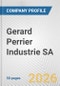 Gerard Perrier Industrie SA Fundamental Company Report Including Financial, SWOT, Competitors and Industry Analysis - Product Thumbnail Image