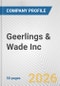 Geerlings & Wade Inc. Fundamental Company Report Including Financial, SWOT, Competitors and Industry Analysis - Product Thumbnail Image