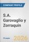 S.A. Garovaglio y Zorraquin Fundamental Company Report Including Financial, SWOT, Competitors and Industry Analysis - Product Thumbnail Image