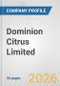 Dominion Citrus Limited Fundamental Company Report Including Financial, SWOT, Competitors and Industry Analysis - Product Thumbnail Image