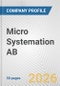 Micro Systemation AB Fundamental Company Report Including Financial, SWOT, Competitors and Industry Analysis - Product Thumbnail Image