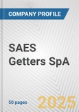 SAES Getters SpA Fundamental Company Report Including Financial, SWOT, Competitors and Industry Analysis- Product Image