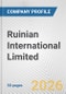 Ruinian International Limited Fundamental Company Report Including Financial, SWOT, Competitors and Industry Analysis - Product Thumbnail Image