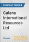 Galena International Resources Ltd. Fundamental Company Report Including Financial, SWOT, Competitors and Industry Analysis - Product Thumbnail Image