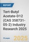Tert-Butyl Acetate-D12 (CAS 358731-05-2) Industry Research 2025: Global and Regional Market Trends 2019-2024 and Forecast to 2029 - Product Thumbnail Image