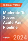 Moderate To Severe Acute Pain - Pipeline Insight, 2020- Product Image