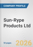 Sun-Rype Products Ltd. Fundamental Company Report Including Financial, SWOT, Competitors and Industry Analysis- Product Image
