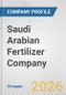 Saudi Arabian Fertilizer Company Fundamental Company Report Including Financial, SWOT, Competitors and Industry Analysis - Product Thumbnail Image