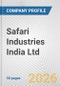 Safari Industries India Ltd. Fundamental Company Report Including Financial, SWOT, Competitors and Industry Analysis - Product Thumbnail Image