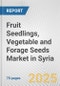 Fruit Seedlings, Vegetable and Forage Seeds Market in Syria: Business Report 2025 - Product Thumbnail Image
