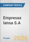 Empresas Iansa S.A. Fundamental Company Report Including Financial, SWOT, Competitors and Industry Analysis - Product Thumbnail Image