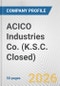 ACICO Industries Co. (K.S.C. Closed) Fundamental Company Report Including Financial, SWOT, Competitors and Industry Analysis - Product Thumbnail Image