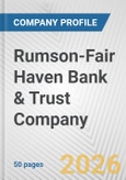 Rumson-Fair Haven Bank & Trust Company Fundamental Company Report Including Financial, SWOT, Competitors and Industry Analysis- Product Image