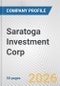 Saratoga Investment Corp Fundamental Company Report Including Financial, SWOT, Competitors and Industry Analysis - Product Thumbnail Image