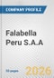 Falabella Peru S.A.A. Fundamental Company Report Including Financial, SWOT, Competitors and Industry Analysis - Product Thumbnail Image