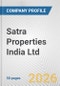 Satra Properties India Ltd Fundamental Company Report Including Financial, SWOT, Competitors and Industry Analysis - Product Thumbnail Image