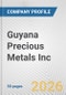 Guyana Precious Metals Inc. Fundamental Company Report Including Financial, SWOT, Competitors and Industry Analysis - Product Thumbnail Image