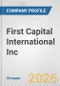 First Capital International Inc. Fundamental Company Report Including Financial, SWOT, Competitors and Industry Analysis - Product Thumbnail Image