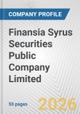 Finansia Syrus Securities Public Company Limited Fundamental Company Report Including Financial, SWOT, Competitors and Industry Analysis- Product Image