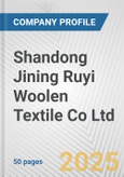 Shandong Jining Ruyi Woolen Textile Co Ltd Fundamental Company Report Including Financial, SWOT, Competitors and Industry Analysis- Product Image