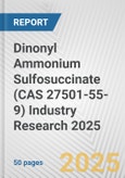 Dinonyl Ammonium Sulfosuccinate (CAS 27501-55-9) Industry Research 2025: Global and Regional Market Trends 2019-2024 and Forecast to 2029- Product Image