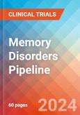 Memory Disorders - Pipeline Insight, 2020- Product Image