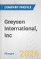 Greyson International, Inc. Fundamental Company Report Including Financial, SWOT, Competitors and Industry Analysis - Product Thumbnail Image