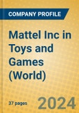 Mattel Inc in Toys and Games (World)- Product Image