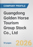 Guangdong Golden Horse Tourism Group Stock Co., Ltd Fundamental Company Report Including Financial, SWOT, Competitors and Industry Analysis- Product Image