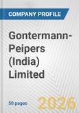 Gontermann-Peipers (India) Limited Fundamental Company Report Including Financial, SWOT, Competitors and Industry Analysis- Product Image