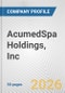 AcumedSpa Holdings, Inc. Fundamental Company Report Including Financial, SWOT, Competitors and Industry Analysis - Product Thumbnail Image