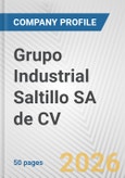 Grupo Industrial Saltillo SA de CV Fundamental Company Report Including Financial, SWOT, Competitors and Industry Analysis- Product Image