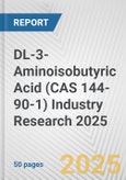 DL-3-Aminoisobutyric Acid (CAS 144-90-1) Industry Research 2025: Global and Regional Market Trends 2019-2024 and Forecast to 2029- Product Image