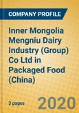 Inner Mongolia Mengniu Dairy Industry (Group) Co Ltd in Packaged Food (China)- Product Image