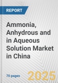 Ammonia, Anhydrous And In Aqueous Solution Market in China: Business Report 2024- Product Image