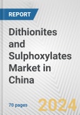 Dithionites and Sulphoxylates Market in China: Business Report 2024- Product Image