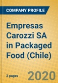 Empresas Carozzi SA in Packaged Food (Chile)- Product Image