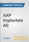 AAP Implantate AG Fundamental Company Report Including Financial, SWOT, Competitors and Industry Analysis - Product Thumbnail Image