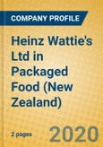 Heinz Wattie's Ltd in Packaged Food (New Zealand)- Product Image