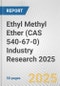 Ethyl Methyl Ether (CAS 540-67-0) Industry Research 2025: Global and Regional Market Trends 2019-2024 and Forecast to 2029 - Product Image