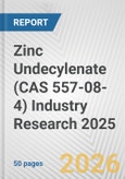 Zinc Undecylenate (CAS 557-08-4) Industry Research 2025: Global and Regional Market Trends 2019-2024 and Forecast to 2029- Product Image