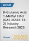 D-Glutamic Acid 1-Methyl Ester (CAS 26566-13-2) Industry Research 2025: Global and Regional Market Trends 2019-2024 and Forecast to 2029 - Product Image