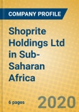 Shoprite Holdings Ltd in Sub-Saharan Africa- Product Image