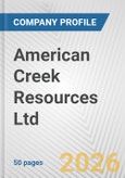 American Creek Resources Ltd. Fundamental Company Report Including Financial, SWOT, Competitors and Industry Analysis- Product Image